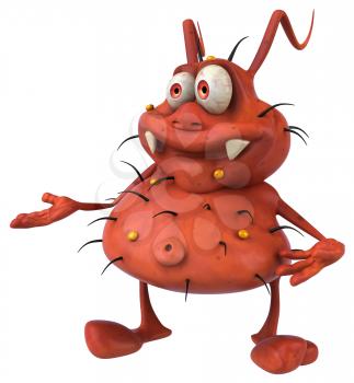 Royalty Free Clipart Image of a Germ