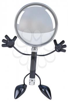 Royalty Free Clipart Image of a Magnifying Lens
