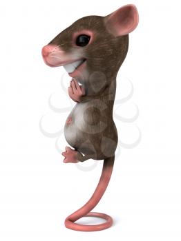 Royalty Free 3d Clipart Image of a Mouse Meditating