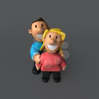 Couple - 3D Illustration