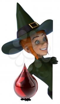 Sexy witch - 3D Illustration