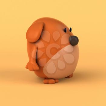 Cartoon dog - 3D Illustration