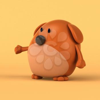 Cartoon dog - 3D Illustration