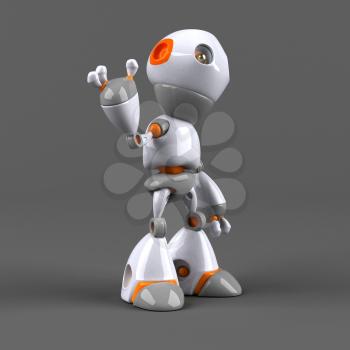 Cartoon robot - 3D Illustration