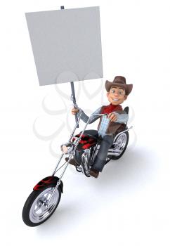 Fun Cowboy - 3D Illustration