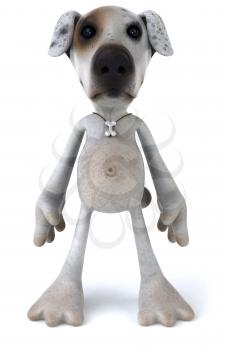 Royalty Free 3d Clipart Image of a Dog