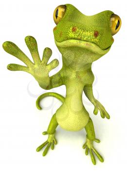 Royalty Free 3d Clipart Image of a Gecko