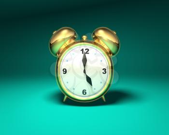 Royalty Free 3d Clipart Image of an Alarm Clock