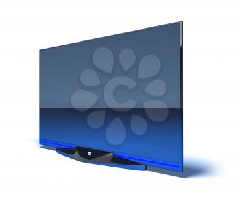 Royalty Free 3d Clipart Image of a Big Screen TV