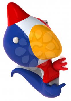 Royalty Free Clipart Image of a French Chicken