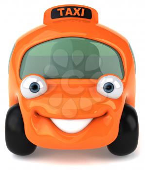Royalty Free Clipart Image of a Taxi Cab