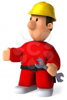 Royalty Free Clipart Image of a Worker