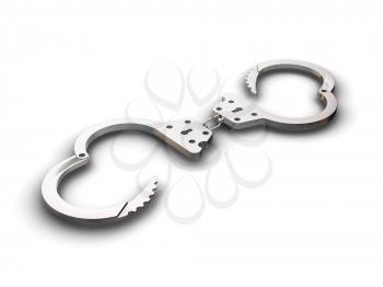 Royalty Free Clipart Image of a Handcuff
