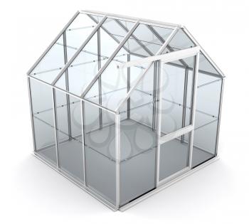 Royalty Free Clipart Image of a Greenhouse