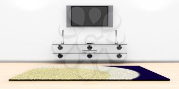 Royalty Free Clipart Image of a TV Screen