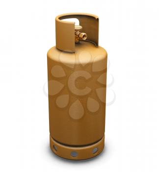 Royalty Free Clipart Image of a Propane Tank