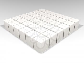 Royalty Free Clipart Image of a Square of Squares