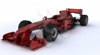 3d render of a formula one racing car