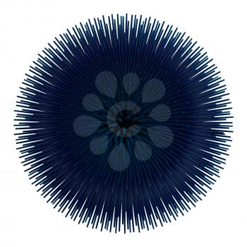 A cute sea urchin spike arrangement. Duplicated spines according to Fibonacci spiral / golden ratio.