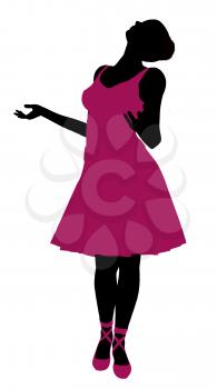 Royalty Free Clipart Image of a Ballerina