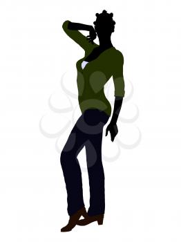 Royalty Free Clipart Image of a Casual Clothes