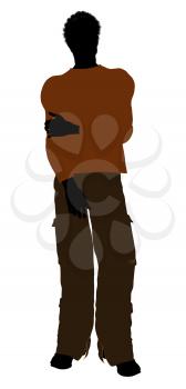 Royalty Free Clipart Image of a Man in a Sweater