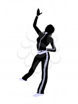 Royalty Free Clipart Image of an Urban Dancer