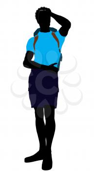 Royalty Free Clipart Image of a Hiker