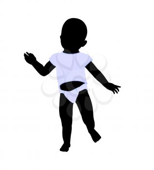 Royalty Free Clipart Image of a Baby