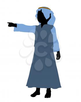 Royalty Free Clipart Image of a Nativity Figure