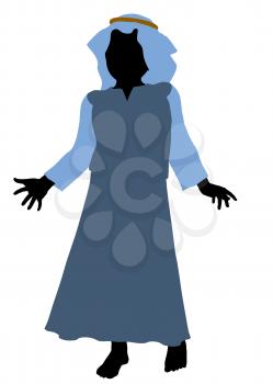 Royalty Free Clipart Image of a Nativity Figure