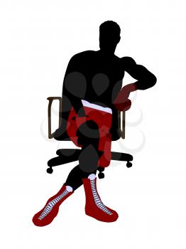 Royalty Free Clipart Image of a Boxer