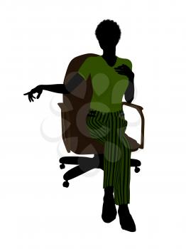 Royalty Free Photo of a Woman in a Chair