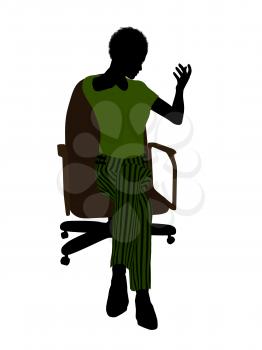Royalty Free Photo of a Woman in a Chair
