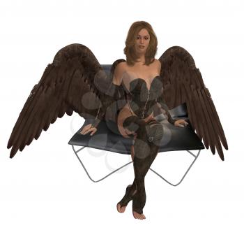 Royalty Free Clipart Image of an Archangel