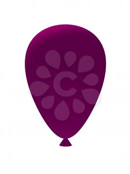 Royalty Free Clipart Image of a Pink Balloon
