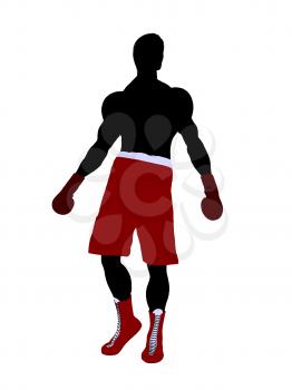 Royalty Free Clipart Image of a Boxer

