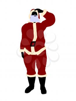 Royalty Free Clipart Image of Santa Claus