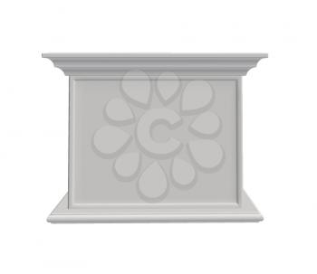 Royalty Free Clipart Image of a Pedestal