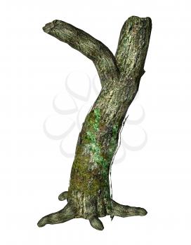 Royalty Free Clipart Image of a Tree Trunk