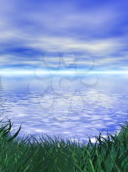 Royalty Free Clipart Image of a Landscape