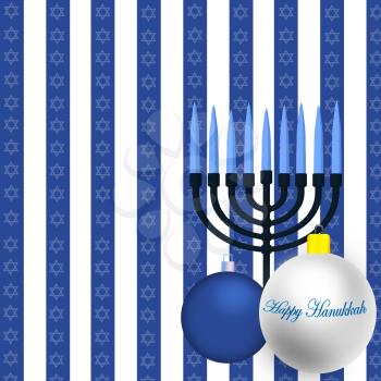 Royalty Free Clipart Image of a Hanukkah Background