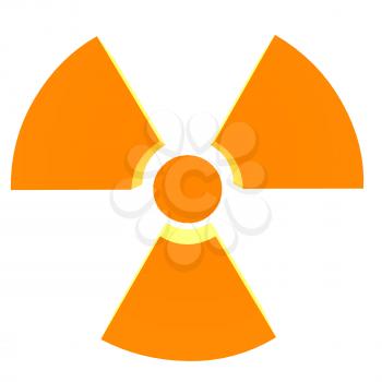 Royalty Free Clipart Image of a Radioactive Symbol