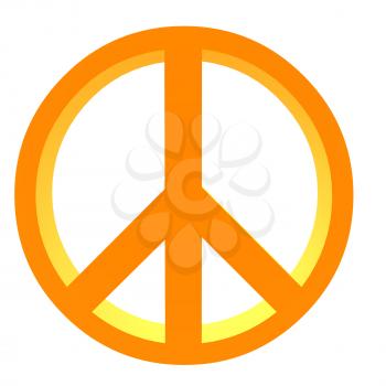 Royalty Free Clipart Image of a Peace Symbol