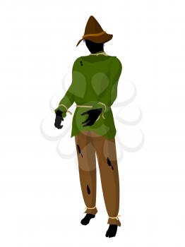 Royalty Free Clipart Image of a Scarecrow