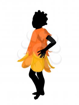 Royalty Free Clipart Image of a Girl Fairy