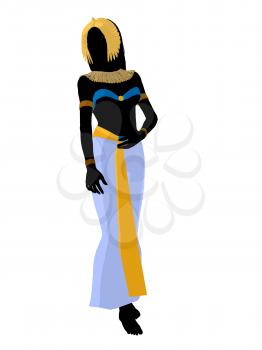Royalty Free Clipart Image of an Egyptian Woman