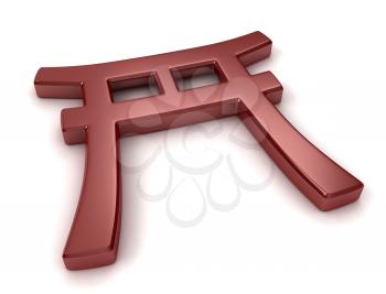 3D Illustration Representing Shinto