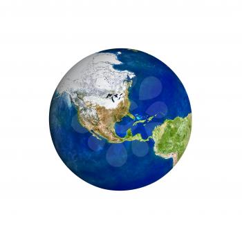 Earth planet isolated on a white background