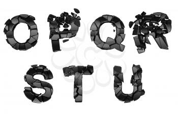 Royalty Free Clipart Image of Abstract Font
